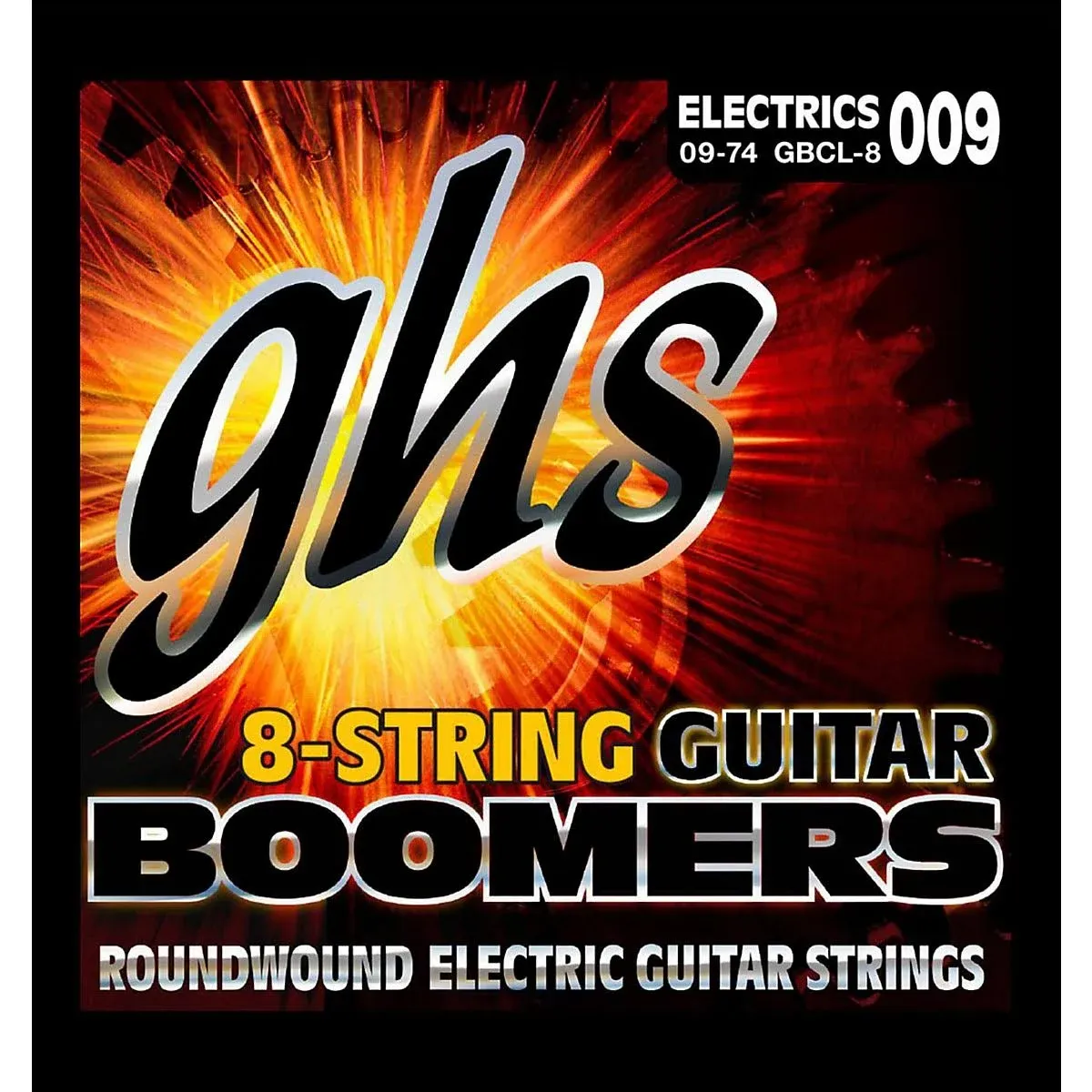 GHS Boomer 8 String Custom Light Electric Guitar Set (9-74)