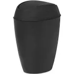 Umbra Twirla, 2.4 Gallon Trash Can with Swing-top Lid, Gray