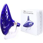 Ohuhu Zelda Ocarina with Song Book (Songs from The Legend of Zelda), 12 Hole Alto C Zelda Ocarinas Play by Link Triforce Gift for Zelda Fans with Dis