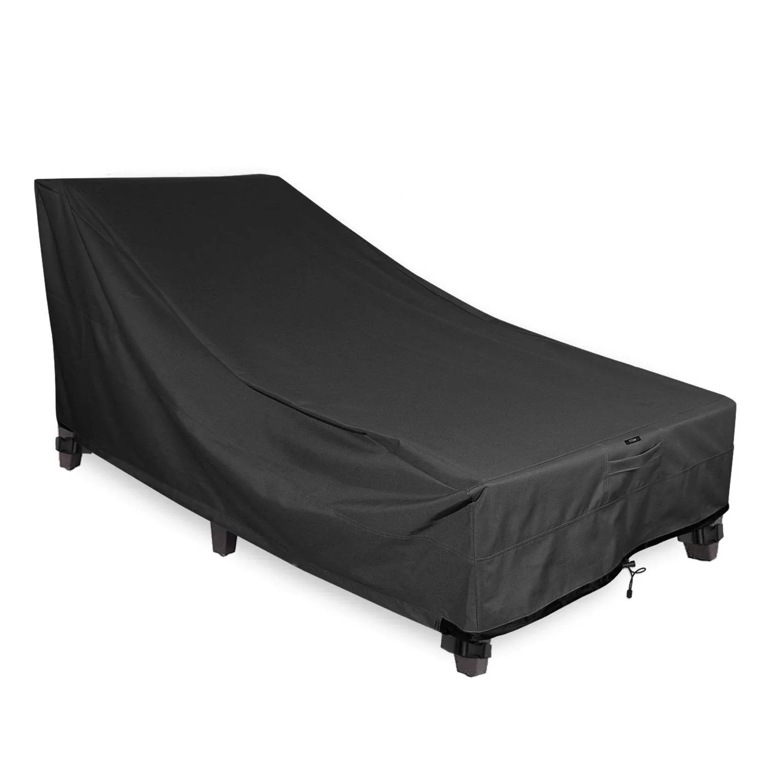 Black Chaise Outdoor Weatherproof Heavy-Duty Patio Furniture Cover