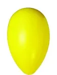 Jolly Pet Egg Hard Plastic Dog Toy Yellow Large 12-in