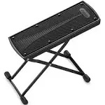 Donner Guitar Footrest, 6 Height Adjustment, Foldable, Iron Footrest, Hard to Slide (Black)