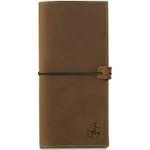 Tall Leather Passport Holder and Travel Wallet - Large Genuine Leather Travel Or