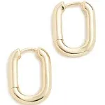 SHASHI Cosmo Huggie Hoop Earrings - Gold