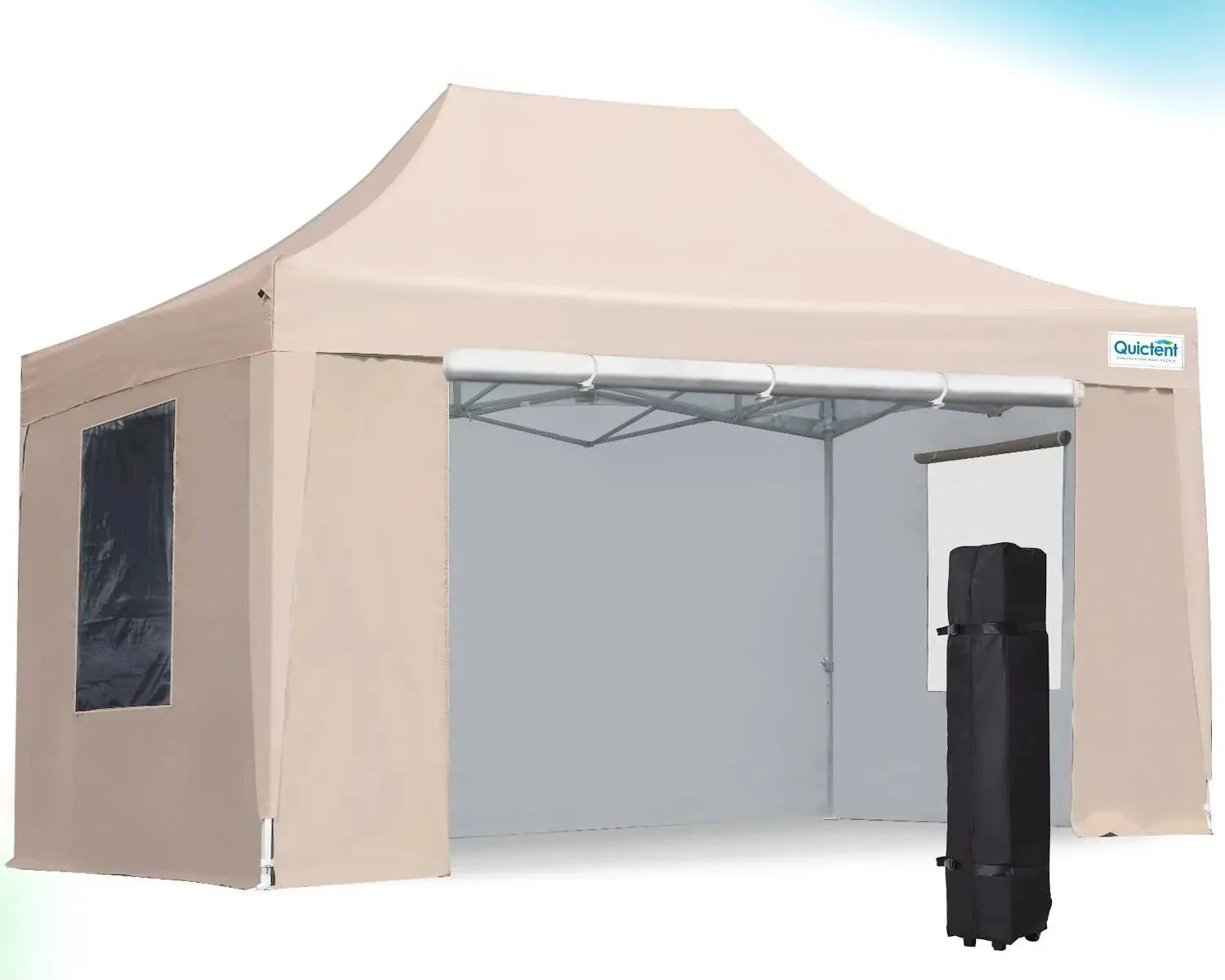 Quictent Privacy 10x15 EZ Pop Up Canopy Party Tent Gazebo 100% Waterproof with ...