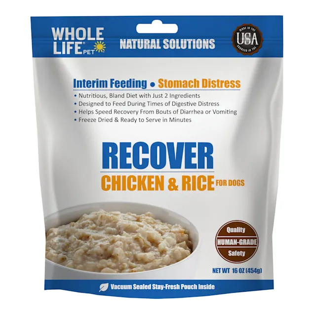 Whole Life Pet Recover Chicken and Rice Interim Dog Food for Stomach Distress, 16 oz.