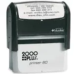 Imprue Cosco 2000 Plus Printer 60 Largest Self-Inking Stamp. Up to 8 Lines.This Stamp Is Perfect for Bank Endorsement, Return Address or Custom