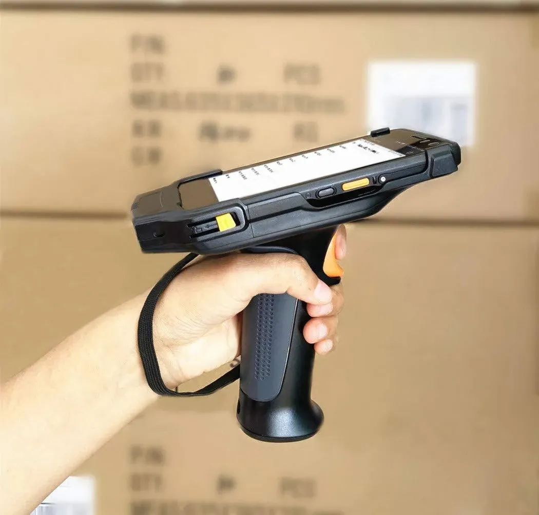 Rugged 4G LTE Android Barcode Scanner Pistol Grip Handheld Mobile Computer 5&#034;...