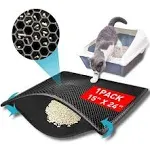 Cat Litter Mat Litter Box MatHoneycomb Double Layer Trapping Litter Mat Desig...