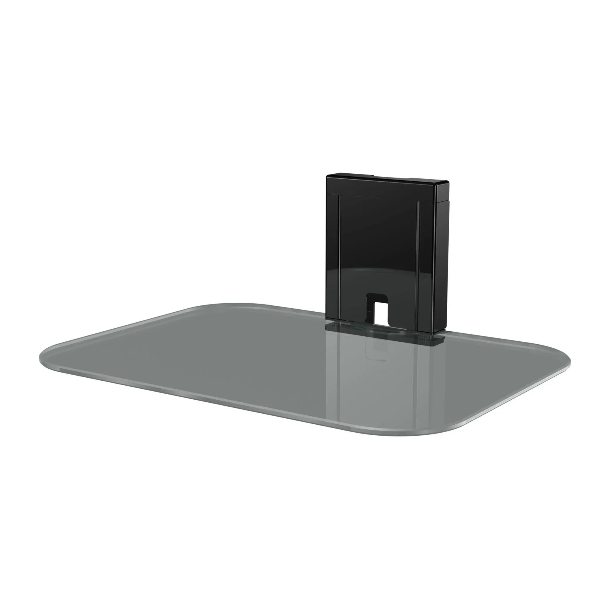 Tempered Glass On-Wall AV Shelf 15lbs