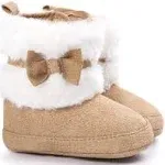 LIVEBOX Prewalker Toddler Boots Premium Soft Anti-Slip Sole Warm Winter Boots for Infant Baby Girls