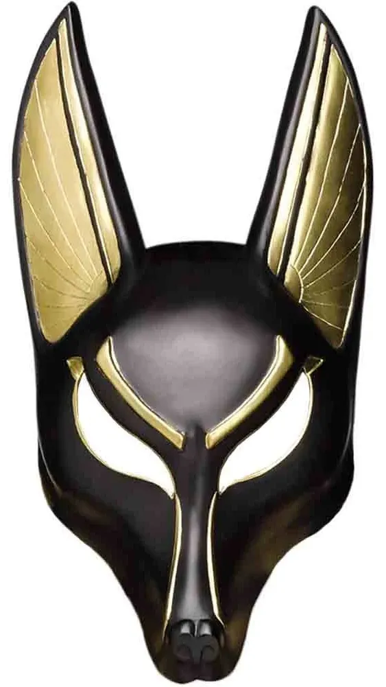 Fun World Men's Anubis Mask, Multi, Adult Size