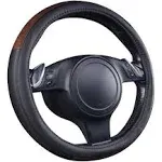 Car Pass Wood Grain Universal Leather Steering Wheel Cover Fit for trucks,suvs ...