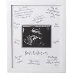 Tiny Ideas Sonogram Signature Frame Guest Book, Perfect for Any Baby Registry, Marker Included for Guests to Leave Well-Wishes, Great for