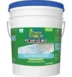 Green Gobbler Pet Safe Ice Melt Effective to -15° Fahrenheit | 15lb Pail | Fast Acting Treatment | Magnesium Chloride Ice Melt Pellets | No Concrete Damage