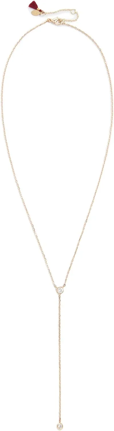 SHASHI Women's Solitaire Lariat Necklace