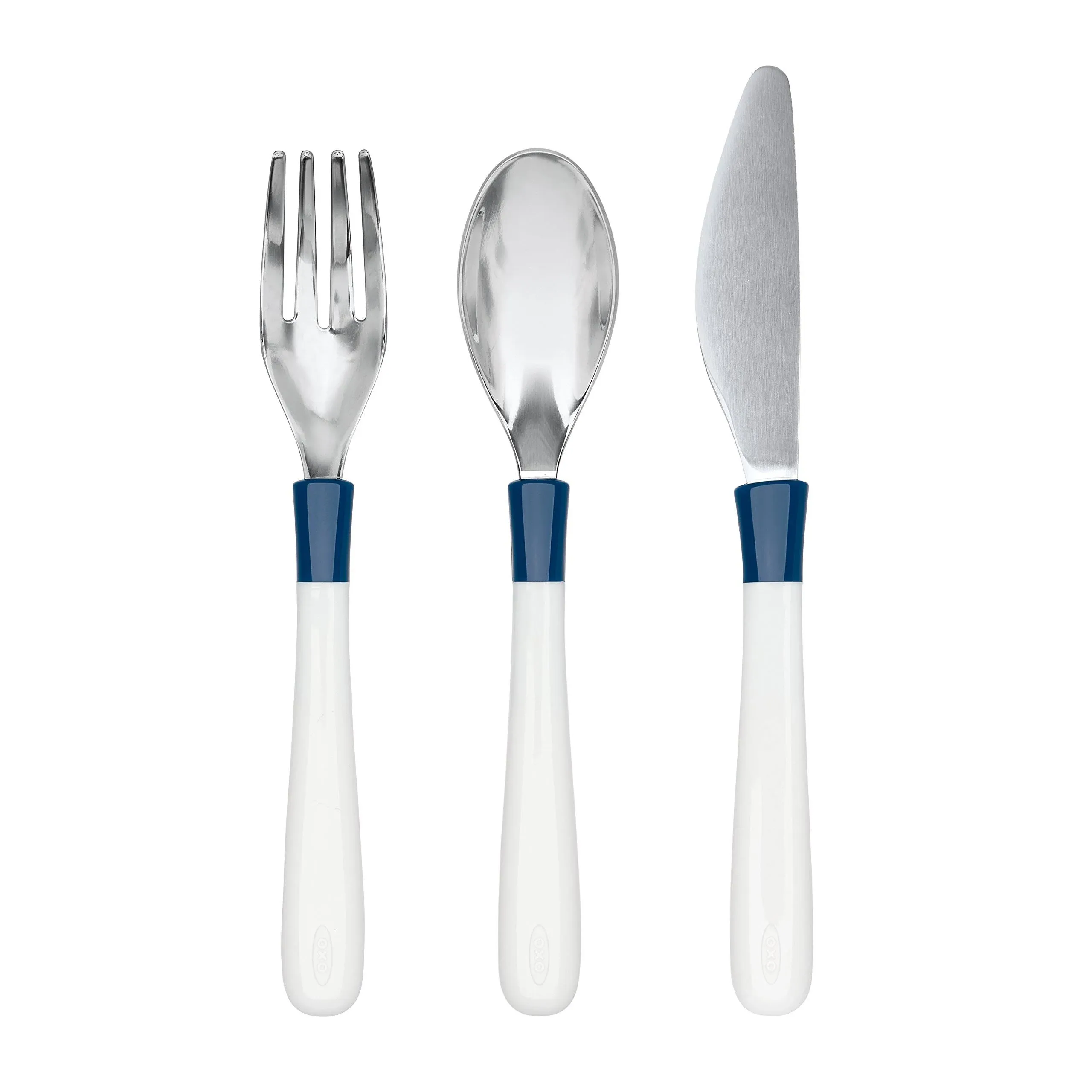 OXO Tot Cutlery Set And Suction Bowl Navy Color Brand New