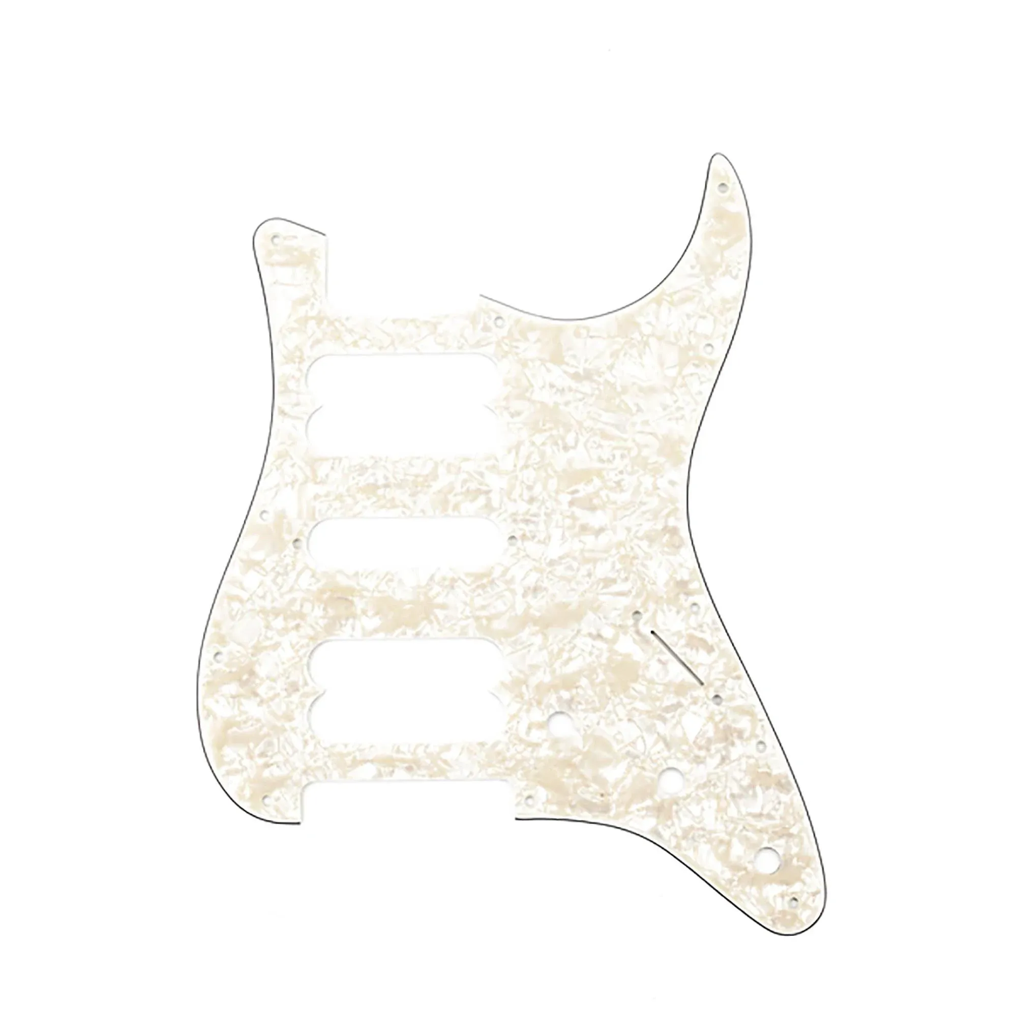 Fender 4-ply Aged White Pearl 11-Hole Mount H/S/H Stratocaster Pickguard