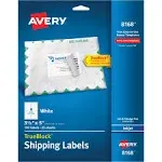 Avery Shipping Labels, TrueBlock Technology, Permanent Adhesive, 3-1/2" x 5", 100 Labels (8168)