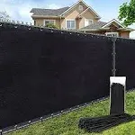 AofeiGa 180GSM 50ft Fence Privacy Screen Heavy Duty Fence Cover Garden Wall Backyard