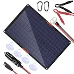 OYMSAE 30 Watt 12 Volt Solar Panel Solar Trickle Charger 30W 12V Portable Solar Battery Charger & maintainer with Cigarette Lighter Plug & Alligator