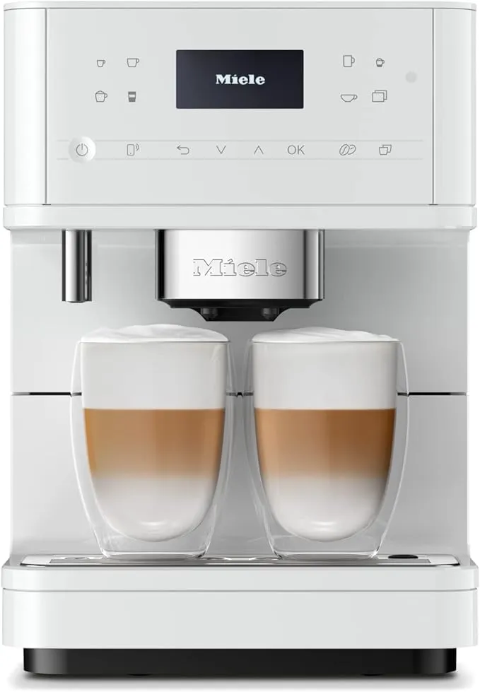 Miele CM 6160 MilkPerfection Automatic Coffee Machine - OneTouch for Two, AromaticSystem, 4 individual profiles, DoubleShot, WiFi-compatible, LED lighting, easy cleaning, in Obsidian Black