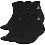 Boys adidas Youth Cushioned 6-Pack Quarter Socks