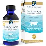 Nordic Naturals Omega-3 Cat, Unflavored - 2 oz - 304 mg Omega-3 Per One mL - Fish Oil for Cats with EPA & DHA - Promotes Heart, Skin, Coat, Joint, & Immune Health - Non-GMO