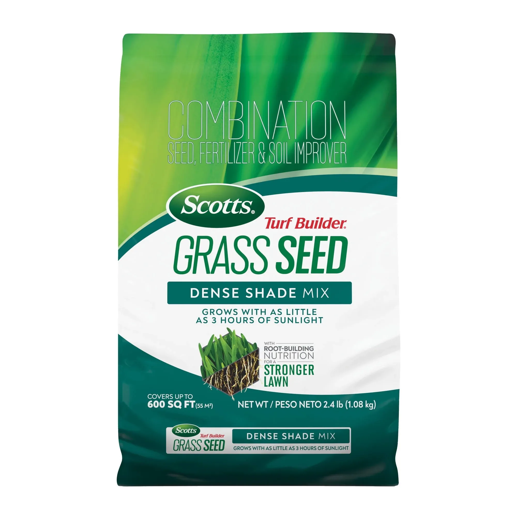 Scotts 2.4 lbs. Turf Builder Grass Seed Dense Shade Mix