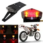 Rear Fender LED Brake Tail Light Turn Signals Running Lamps License Plate Lig...