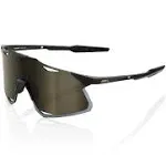 100% Hypercraft Sunglasses - Matte Black - Gold Mirror Lens