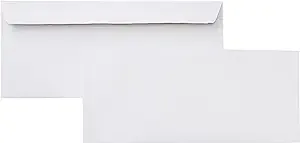 Amazon Basics #10 Security-Tinted Self-Seal Business Letter Envelopes, Peel & Seal Closure - 500-Pack, White