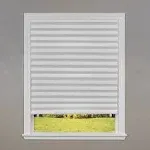 Cut-to-Size White 36 in. x 72 in. Light Filtering Paper Cordless Temporary Blind/Shade 6 Pack