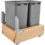 Wood Pullout Trash/Waste Container with Soft/Open Close